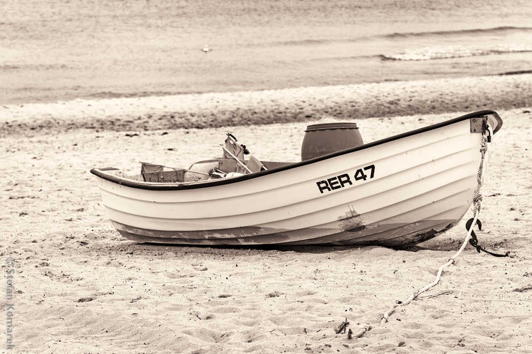 Boot am Strand